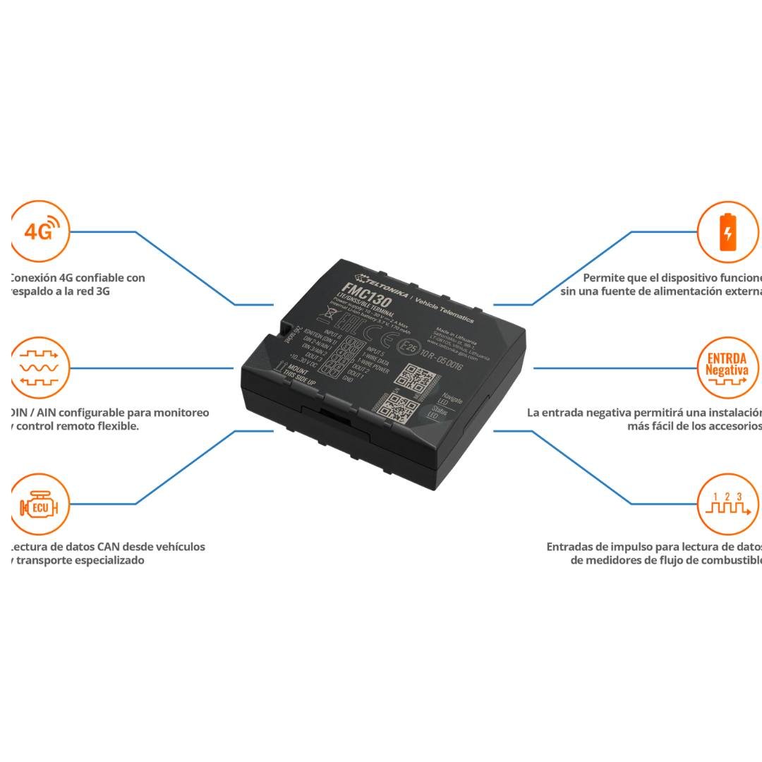 GPS Teltonika FMC130 4G - Enfoqus Chile